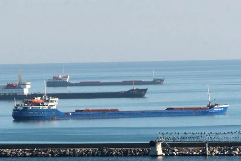Tàu hàng của Nga bị tạm giữ tại cảng của Thổ Nhĩ Kỳ. (Nguồn: hurriyetdailynews.com)