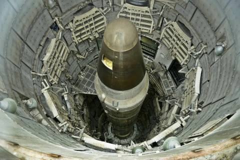 Tên lửa mang đầu đạn hạt nhân Titan II của Mỹ. (Ảnh: AFP)