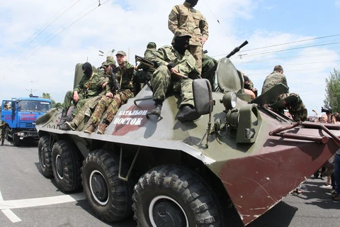 Lực lượng đòi ly khai miền Đông Ukraine. (Ảnh: AFP) 