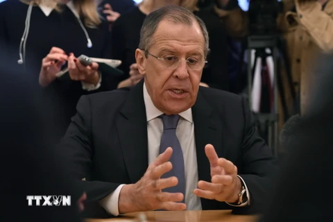 Ngoại trưởng Nga Sergei Lavrov. (Nguồn: AFP/TTXVN)