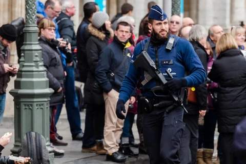 Cảnh sát tuần tra tại Brussels ngày 29/12/2015. (Ảnh: AP)