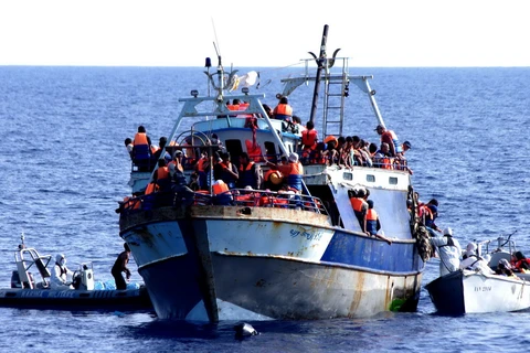 Người tị nạn vượt biển vào châu Âu. (Nguồn: abc.net.au)