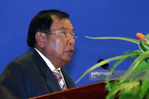 Ông Bounnhang Vorachith được bầu làm Tổng Bí thư Đảng Nhân dân Cách mạng Lào khóa X. (Ảnh: Getty Images)
