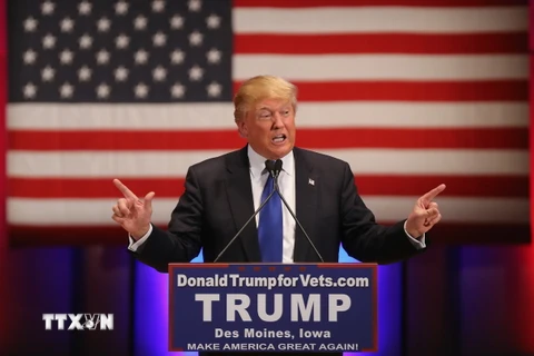 Ứng cử viên Tổng thống Mỹ Donald Trump. (Ảnh: AFP/TTXVN)