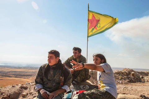 Các chiến binh người Kurd tại Kobane, Syria. (Ảnh: Getty Images)