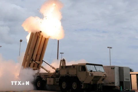Hệ thống phòng thủ tên lửa THAAD. (Nguồn: AFP/TTXVN)