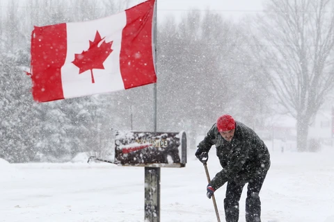 Một trận bão tuyết mạnh sắp tràn vào Canada. (Nguồn: The Canadian Press)
