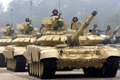 Xe tăng T-90MS mà Ấn Độ mua của Nga. (Nguồn: Reuters)