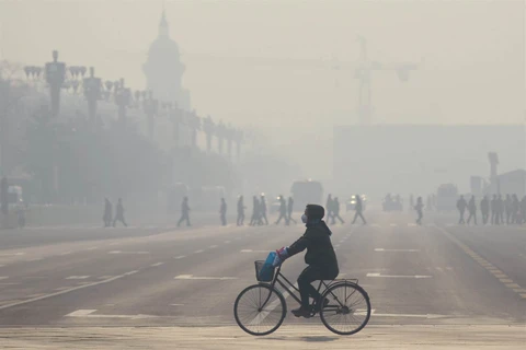 Ô nhiễm không khí là một trong những nguyên nhân gây tử vong hàng đầu trên thế giới. (Nguồn: AFP)