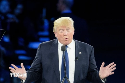 Ứng cử viên Tổng thống Mỹ của đảng Cộng hòa, tỷ phú Donald Trump. (Nguồn: AFP/TTXVN)