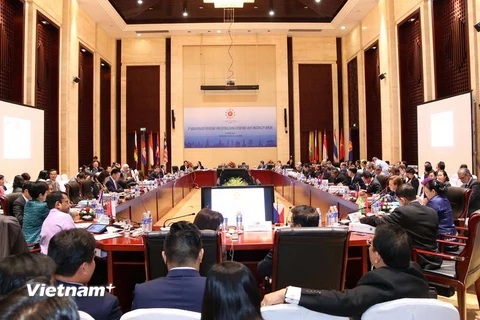 Hội nghị Bộ trưởng Tài chính và Thống đốc ngân hàng ASEAN. (Ảnh: Phạm Kiên/Vietnam+)