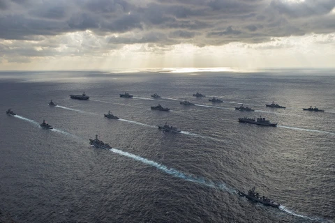 Các tàu chiến tham gia cuộc diễn tập IMCMEX. (Nguồn: navaltoday.com)