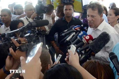 Tổng thống Panama Juan Carlos Valera khẳng định nước này sẽ hợp tác trong quá trình điều tra vụ bê bối. (Nguồn: AFP/TTXVN)