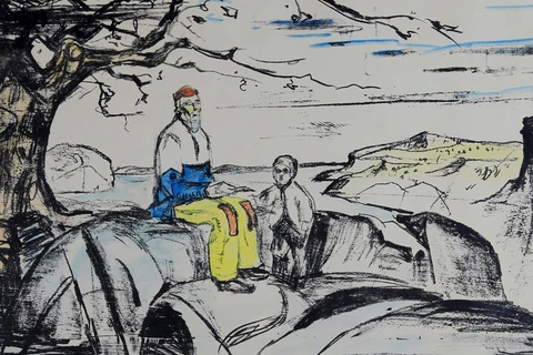Bức thạch bản quý giá của họa sỹ lừng danh Edvard Munch. (Nguồn: Reuters)