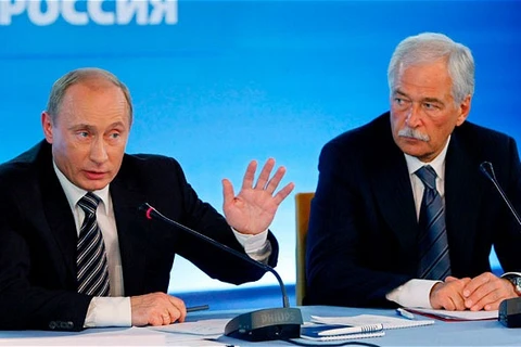 Ông Boris Gryzlov và Tổng thống Nga Vladimir Putin. (Nguồn: EPA)