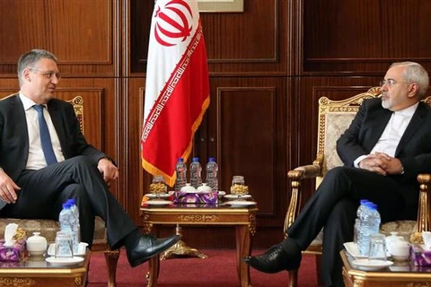 Ngoại trưởng Iran Mohammad Javad Zarif tiếp Quốc vụ khanh Bộ Ngoại giao Đức Markus Ederer. (Nguồn: IRNA)