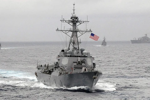 Tàu khu trục USS Lassen của Mỹ tiến hành tuần tra ở khu vực Biển Đông. (Nguồn: Reuters)