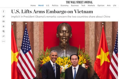 Báo chí nước ngoài đưa tin về chuyến thăm Việt Nam của Tổng thống Obama.