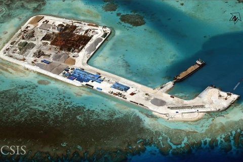 Trung Quốc bồi đắp trái phép các đảo trên khu vực Biển Đông. (Nguồn: CSIS)