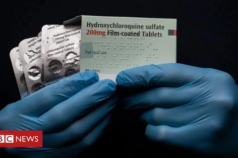 Thuốc chống sốt rét Hydroxychloroquine là một lựa chọn trong điều trị bệnh COVID-19. (Nguồn: BBC News)