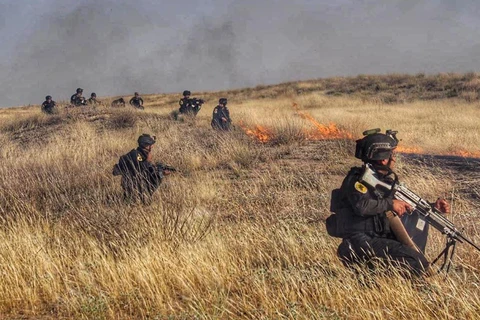 Binh sỹ thuộc Lực lượng chống khủng bố của Iraq tham gia chiến dịch tấn công IS tại Kirkuk. (Nguồn: ICTS)