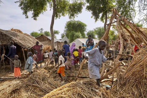 Trẻ em tại một trại tị nạn ở Maban, Nam Sudan. (Ảnh: AFP/TTXVN)