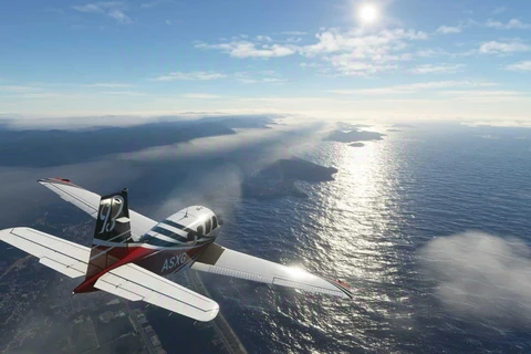 Hình ảnh chân thực, sống động trong game giả lập lái máy bay Microsoft Flight Simulator 2020. (Nguồn: Microsoft)
