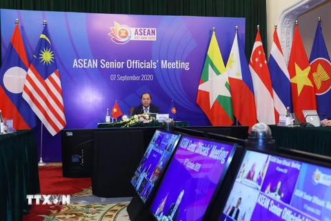 [Photo] ASEAN 2020: Hội nghị trực tuyến các quan chức cao cấp ASEAN