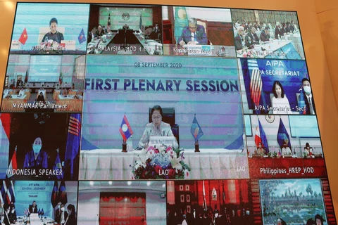 Phiên họp toàn thể thứ Nhất Đại hội đồng lần thứ 41 Hội đồng Liên nghị viện ASEAN (AIPA 41). (Ảnh: TTXVN)