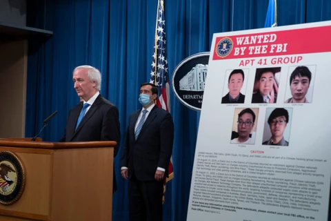 Mỹ buộc tội tin tặc với 7 công dân Trung Quốc và Malaysia