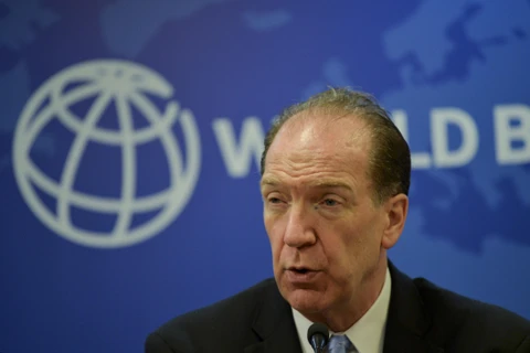 Chủ tịch Ngân hàng Thế giới (WB) David Malpass tại một cuộc họp báo ở New Delhi, Ấn Độ, ngày 26/10/2019. (Ảnh: AFP/TTXVN)