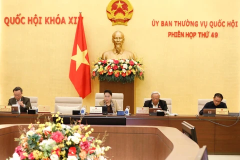 Một phiên họp của Ủy ban thường vụ Quốc hội. (Ảnh: Dương Giang/TTXVN)