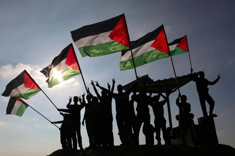 Palestine tuyên bố sẵn sàng quay trở lại bàn đàm phán với Israel dựa trên cơ sở luật pháp quốc tế. (Ảnh: AFP)
