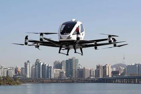 [Video] Thử nghiệm loại hình taxi bay bằng drone đầu tiên tại Hàn Quốc