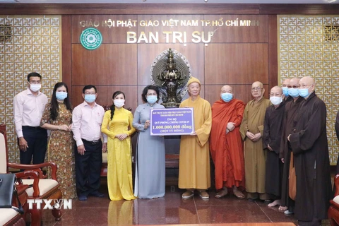 TP.HCM: Giáo hội Phật giáo Việt Nam ủng hộ 1 tỷ đồng mua vaccine