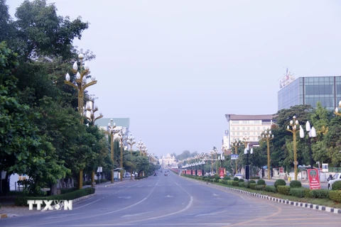Thủ đô của Lào trong ngày đầu thực hiện lệnh phong tỏa dịch COVID-19
