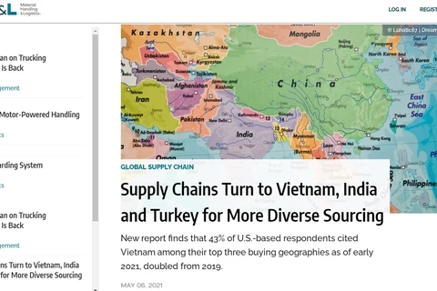 Báo Mỹ: Việt Nam trong top 3 điểm đến hàng đầu về tìm kiếm nguồn cung