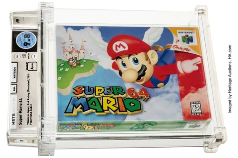 Băng video game Super Mario 64 được bán với giá kỷ lục 1,56 triệu USD