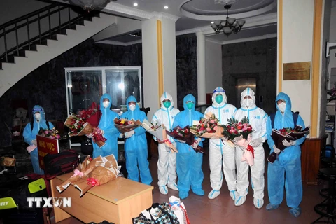 Đoàn cán bộ y tế Sơn La tham gia hỗ trợ chống dịch tại TP.HCM trở về