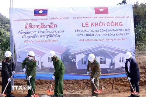 Bộ Công an Việt Nam hỗ trợ Lào xây dựng trụ sở dọc 10 tỉnh giáp biên
