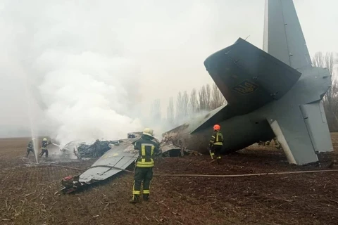 Ukraine: Máy bay quân sự An-26 rơi ở ngoại ô Kiev, 5 người thiệt mạng