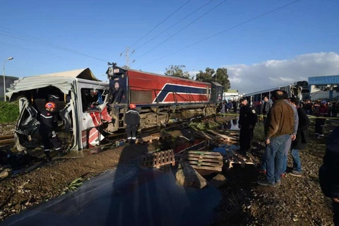 Tai nạn tàu hỏa ở Tunisia khiến gần 100 hành khách bị thương