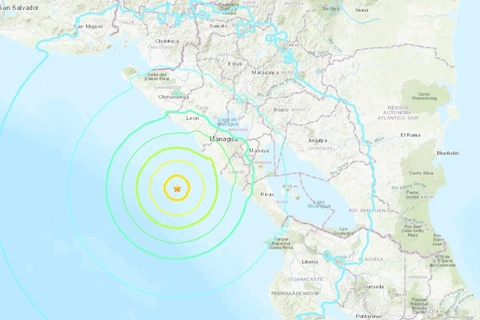 Khu vực duyên hải Nicaragua rung chuyển vì động đất độ lớn 6,9