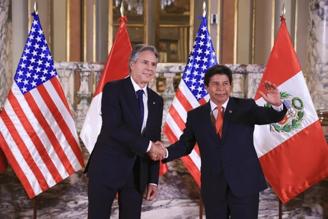 Ngoại trưởng Mỹ thăm Peru nhằm tăng cường quan hệ song phương