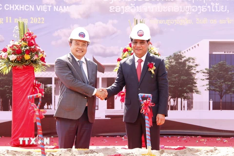 Hà Nội hỗ trợ Vientiane xây dựng trụ sở Sở Tư pháp và Viện Kiểm sát