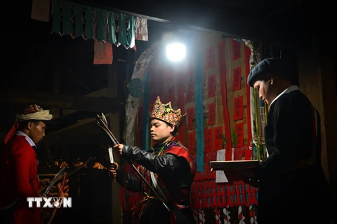 [Photo] Độc đáo lễ Cấp Sắc của người Dao Chàm tại Hà Giang