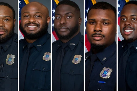 Mỹ cáo buộc 5 cảnh sát tội danh giết người vì hành hung người da màu