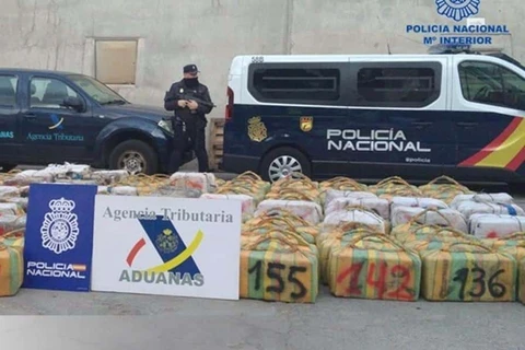 Tây Ban Nha thu giữ 4,5 tấn cocaine trên tàu chở gia súc từ Mỹ Latinh