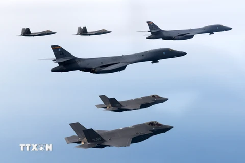 Hàn Quốc và Mỹ tập trận không quân chung sau cảnh báo của Triều Tiên