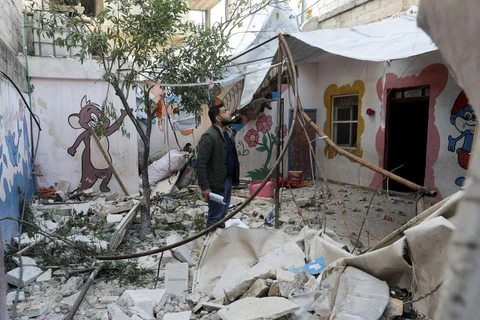 Các trường học tại Syria vắng hẳn tiếng cười sau thảm họa động đất
